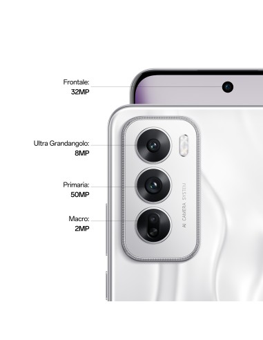 OPPO Reno12 5G AI Smartphone, Tripla fotocamera 50+8+2MP, Selfie 32MP, Display 6.7” 120HZ AMOLED FHD+, 5000mAh, RAM 24 GB