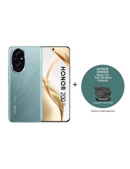 Honor N Series 200 5G + Earbuds Choice 17 cm (6.7") Doppia SIM Android 14 USB tipo-C 12 GB 512 GB 5200 mAh Verde