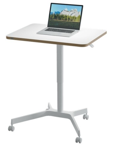 Leitz 65360001 piano di scrivania per computer Forma quadrata Alluminio Bianco