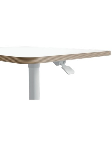 Leitz 65360001 piano di scrivania per computer Forma quadrata Alluminio Bianco
