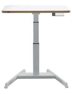 Leitz 65340001 piano di scrivania per computer Forma quadrata Alluminio Grigio scuro