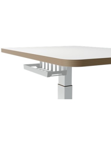 Leitz 65340001 piano di scrivania per computer Forma quadrata Alluminio Grigio scuro