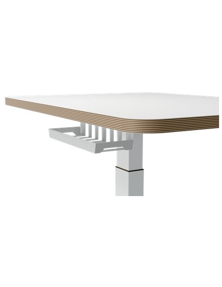Leitz 65340001 piano di scrivania per computer Forma quadrata Alluminio Grigio scuro