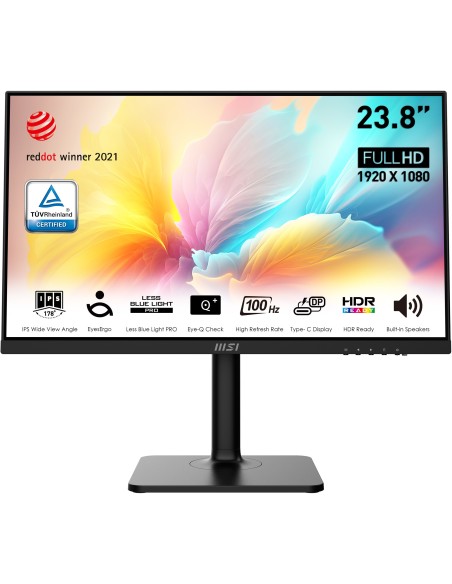 MSI Modern MD2412P Monitor PC 60,5 cm (23.8") 1920 x 1080 Pixel Full HD LED Nero