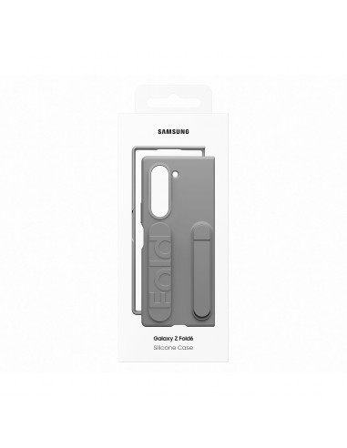 Samsung Galaxy Z Fold6 Silicone Grip Case with Stand Grigia