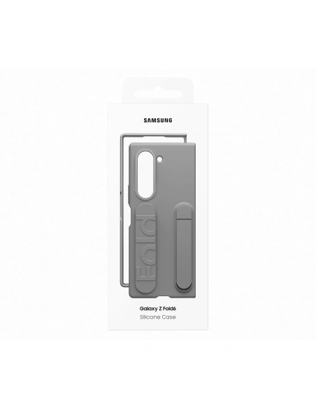 Samsung Galaxy Z Fold6 Silicone Grip Case with Stand Grigia