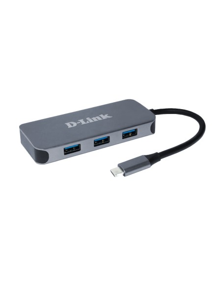 D-Link DUB-2335 replicatore di porte e docking station per laptop Cablato USB tipo-C Grigio