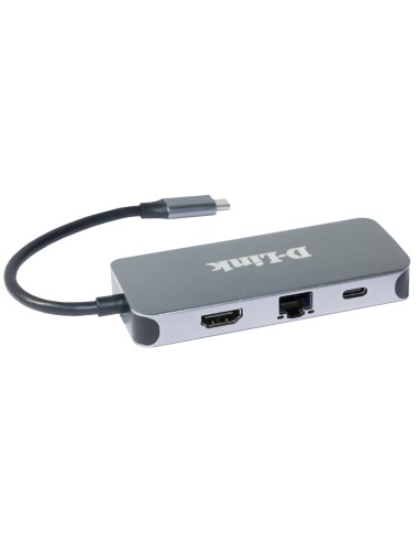 D-Link DUB-2335 replicatore di porte e docking station per laptop Cablato USB tipo-C Grigio