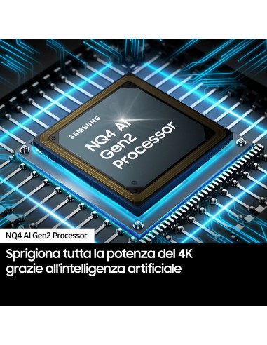 Samsung TV OLED 4K 55” QE55S85DAEXZT Smart TV Wi-Fi Graphite Black 2024, Processore NQ4 AI GEN2, Self-illuminating pixels,