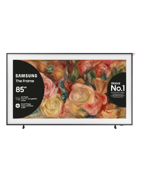 Samsung TV QLED 4K 85” QE85LS03DAUXZT Smart TV Wi-Fi Black 2024, Matte Display, Processore Quantum 4K, Modern Frame Design,