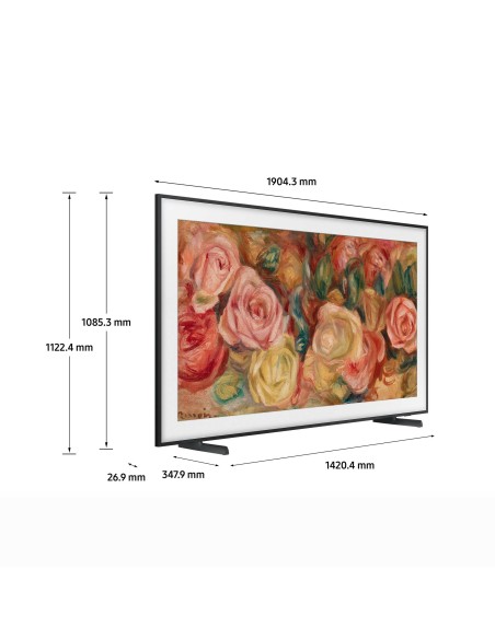 Samsung TV QLED 4K 85” QE85LS03DAUXZT Smart TV Wi-Fi Black 2024, Matte Display, Processore Quantum 4K, Modern Frame Design,