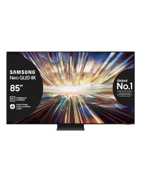 Samsung Smart TV 85” QE85QN800DTXZT Neo QLED 8K Mini LED Graphite Black 2024, Processore NQ8 AI GEN2, 8K AI Upscaling, Infinity