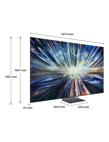 Samsung Smart TV 85” QE85QN900DTXZT Neo QLED 8K Mini LED Graphite Black 2024, Processore NQ8 AI GEN3, 8K AI Upscaling Pro,