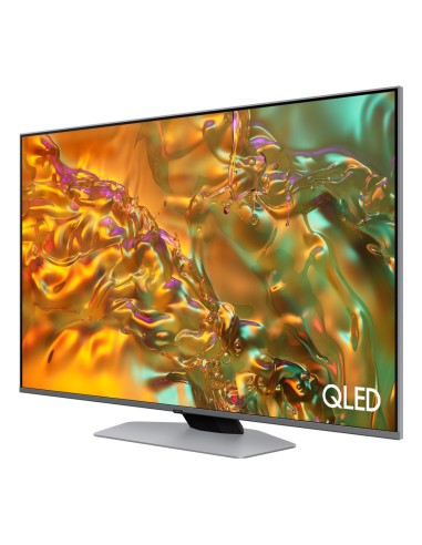 Samsung Q80D TV QLED 4K 50” QE50Q80DATXZT Smart TV Wi-Fi Eclipse Silver 2024, Processore NQ4 AI GEN2, 4K AI Upscaling, Simple