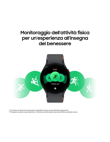 Samsung Galaxy Watch FE 40mm Smartwatch Analisi del Sonno, Ghiera Touch in Alluminio, Silver