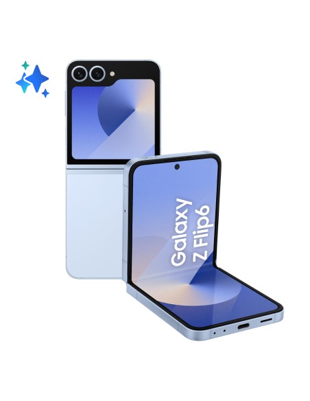 Samsung Galaxy Z Flip6 Smartphone AI, 256GB, RAM 12GB, Display 3,4" SAMOLED 6,7" Dynamic AMOLED 2X, Blue