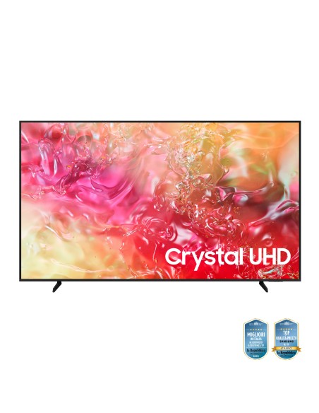 Samsung TV Crystal UHD 4K 65” UE65DU7170UXZT Smart TV Wi-Fi Black 2024, Processore Crystal 4K, 4K Upscaling, Slim Look Design,