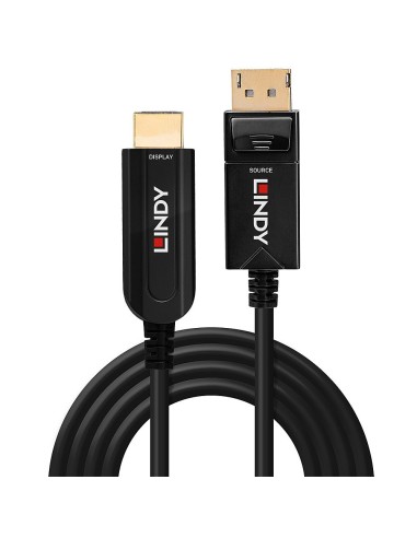 Lindy 38490 cavo e adattatore video 10 m DisplayPort HDMI tipo A (Standard) Nero