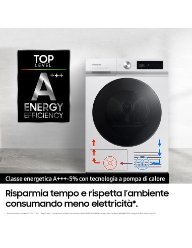 Samsung Asciugatrice BESPOKE AI™ QuickDry 9Kg DV90BB7445GB
