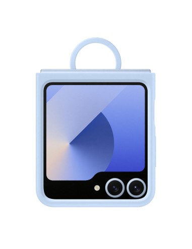 Samsung Galaxy Z Flip6 Silicone Case with Ring Blu