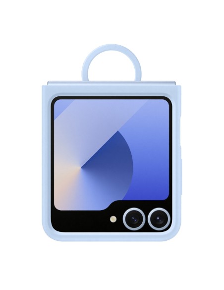 Samsung Galaxy Z Flip6 Silicone Case with Ring Blu Samsung Galaxy Z Flip6 Silicone Case with Ring Blu
