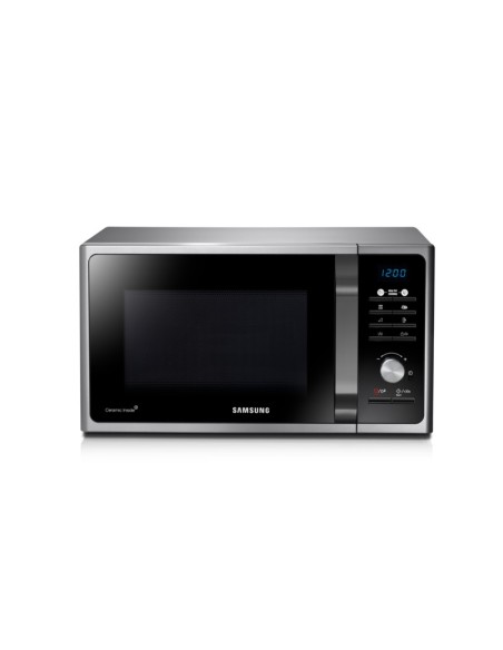 Samsung MG23F301TCS forno a microonde Nero, Argento Microonde con grill Superficie piana 23 L 800 W