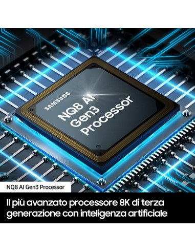 Samsung Smart TV 75” QE75QN900DTXZT Neo QLED 8K Mini LED Graphite Black 2024, Processore NQ8 AI GEN3, 8K AI Upscaling Pro,