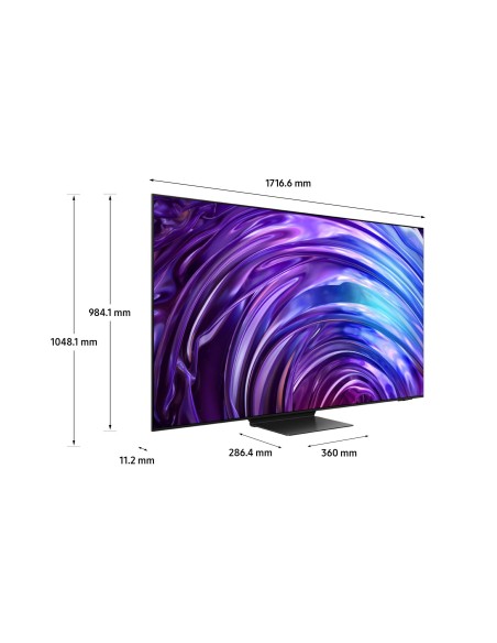 Samsung TV OLED 4K 77" QE77S95DATXZT Smart TV Wi-Fi Graphite Black 2024, Processore NQ4 AI GEN2, OLED Glare Free, Infinity One