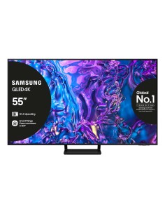 Samsung Q70D TV QLED 4K 55” QE55Q70DATXZT Smart TV Wi-Fi Black 2024, Quantum Processor 4K, 4K AI Upscaling, AirSlim Design, OTS