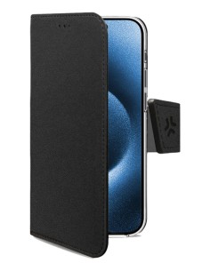 Celly WALLY1079 custodia per cellulare 16 cm (6.3") Custodia a borsellino Nero