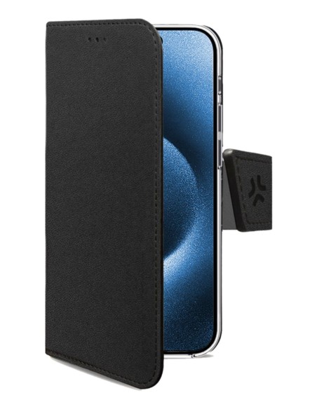 Celly WALLY1079 custodia per cellulare 16 cm (6.3") Custodia a borsellino Nero