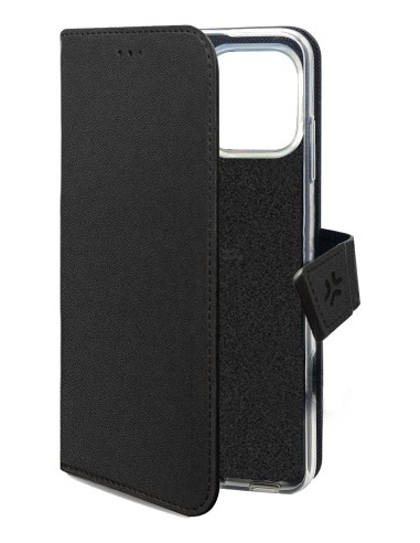 Celly WALLY1079 custodia per cellulare 16 cm (6.3") Custodia a borsellino Nero