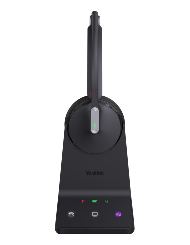 Yealink WH64 Mono Teams Auricolare Wireless A Padiglione Ufficio USB tipo-C Bluetooth Nero