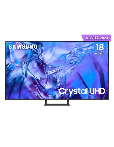 Samsung TV Crystal UHD 4K 55” UE55DU8570UXZT Smart TV Wi-Fi Titan Gray 2024, Processore Crystal 4K, 4K Upscaling, AirSlim