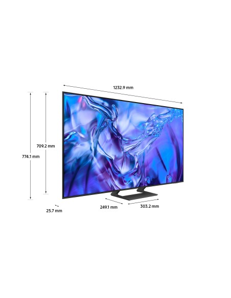Samsung TV Crystal UHD 4K 55” UE55DU8570UXZT Smart TV Wi-Fi Titan Gray 2024, Processore Crystal 4K, 4K Upscaling, AirSlim