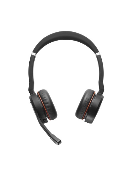Jabra Evolve 75 Auricolare Wireless A Padiglione Ufficio Bluetooth Nero, Rosso
