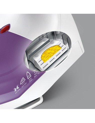 Electrolux EDB1670 ferro da stiro Ferro da stiro a secco e a vapore Piastra in Ceramica 2200 W Lavanda, Bianco