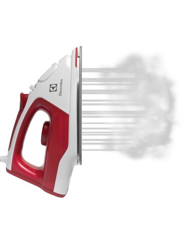 Electrolux EDB5210 Ferro da stiro a secco e a vapore Piastra in Ceramica 2200 W Rosso, Bianco