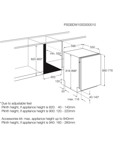 Electrolux ESL8315RO A scomparsa totale 15 coperti