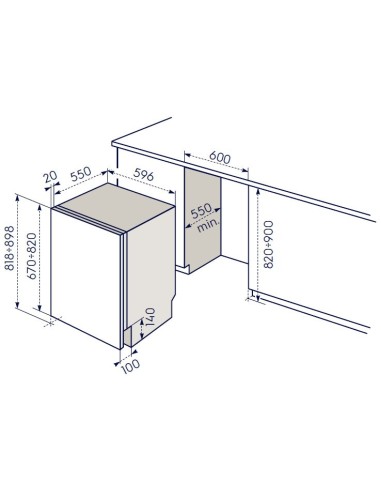 Electrolux ESL 7312 RO A scomparsa totale 13 coperti
