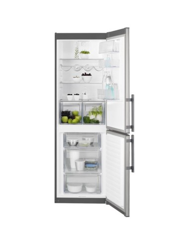 Electrolux EN3613JOX frigorifero con congelatore Libera installazione 329 L Grigio, Acciaio inox