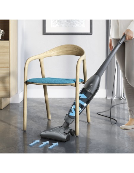 Electrolux EUEL72LGM Aspirapolvere elettrica AC Secco Ciclonico Senza sacchetto 1,5 L 550 W Grigio