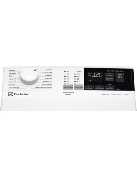 Electrolux EW6T473U lavatrice Caricamento dall'alto 7 kg 1300 Giri min Bianco
