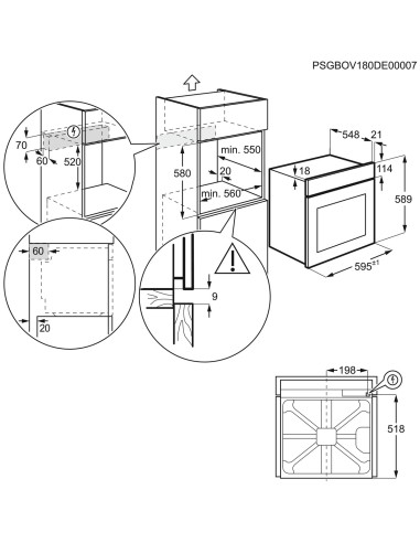 Electrolux EOC3401AOX 72 L Acciaio inox
