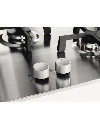 Electrolux EGS6434X piano cottura Acciaio inox Da incasso 60 cm Gas 4 Fornello(i)