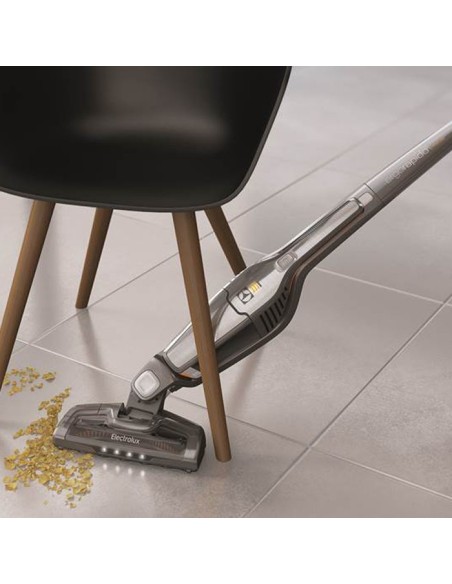 Electrolux ZB3213 Aspirapolvere a bastone 2 in 1 Batteria Secco Ciclonico Senza sacchetto 0,5 L Grigio, Metallico 1,5 Ah