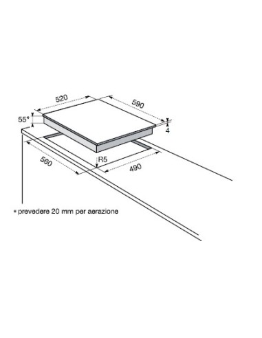 Electrolux KTI6402BE Bianco Da incasso Piano cottura a induzione 4 Fornello(i)