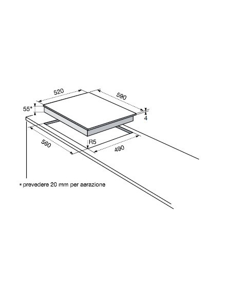 Electrolux KTI6402BE Bianco Da incasso Piano cottura a induzione 4 Fornello(i)
