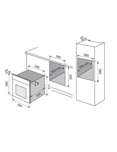 Electrolux F 5650 EX forno 56 L 1900 W Acciaio inox 2