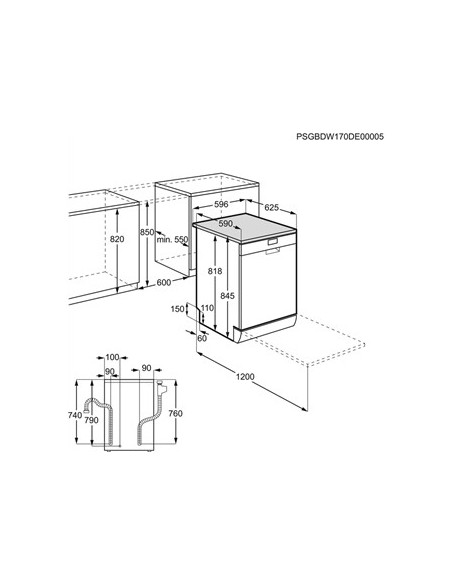 Electrolux ESF9515LOW Libera installazione 14 coperti D